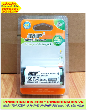 MP HHR-P105, Pin điện thoại bàn không dây  MP HHR-P105 (NiMh 2.4v -AAA850mAh) /Nhận hàn ghép pin